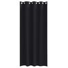 vidaXL M&ouml;rkl&auml;ggningsgardiner med Ringar 2 pcs Svart 245 x 140 cm