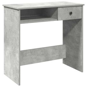 vidaXL Skrivbord betonggr&aring; 80x40x75 cm konstruerat tr&auml;
