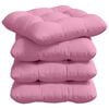 vidaXL Sittkuddar 4 st Tyg Rosa 40 x 40 x 12 cm