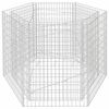 vidaXL Hexagonal planteringsgabion upph&ouml;jd 160x140x100 cm