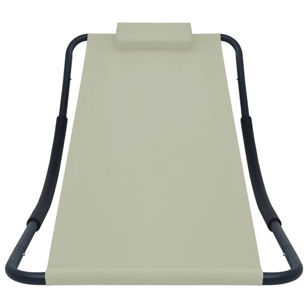 vidaXL Tr&auml;dg&aring;rdss&auml;ng gr&auml;ddvit 200x90 cm st&aring;l