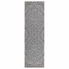 vidaXL Utomhusmatta plattv&auml;vd 80x250 cm bl&aring;tt tryck