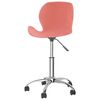 vidaXL Snurrbar matstol rosa sammet