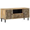vidaXL Tv-b&auml;nk 105x33x46 cm massivt mangotr&auml;
