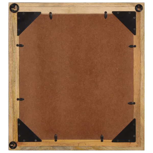 vidaXL Badrumsspegel 55x1x60 cm glas och massivt mangotr&auml;