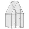 vidaXL H&ouml;nsbur silver 100x100x190 cm galvaniserat st&aring;l