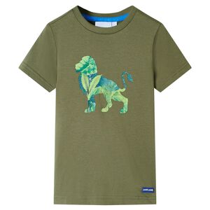 T-shirt f&ouml;r barn khaki 104