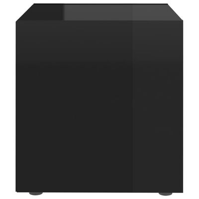 vidaXL TV-bänk svart högglans 37x35x37 cm konstruerat trä