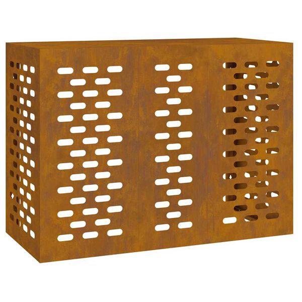 vidaXL Täckning för Luftkonditionering Rostig 110 x 50 x 80 cm