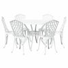 vidaXL Tr&auml;dg&aring;rdsm&ouml;belset 7 pcs Vit Aluminium