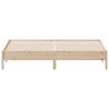 vidaXL Sängram utan madrass 200x200 cm massiv furu