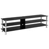 vidaXL TV-b&auml;nk svart 150x40x40 cm h&auml;rdat glas