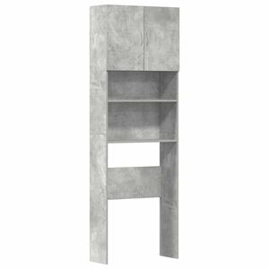 vidaXL Tv&auml;ttmaskinssk&aring;p betonggr&aring; 64x24x190 cm konstruerat tr&auml;
