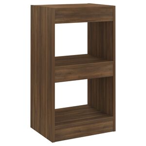 vidaXL Bokhylla/Rumsavdelare brun ek 40x30x72 cm