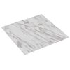 vidaXL Sj&auml;lvh&auml;ftande golvplankor Vit och brun 30,5 x 30,5 cm 20 st PVC