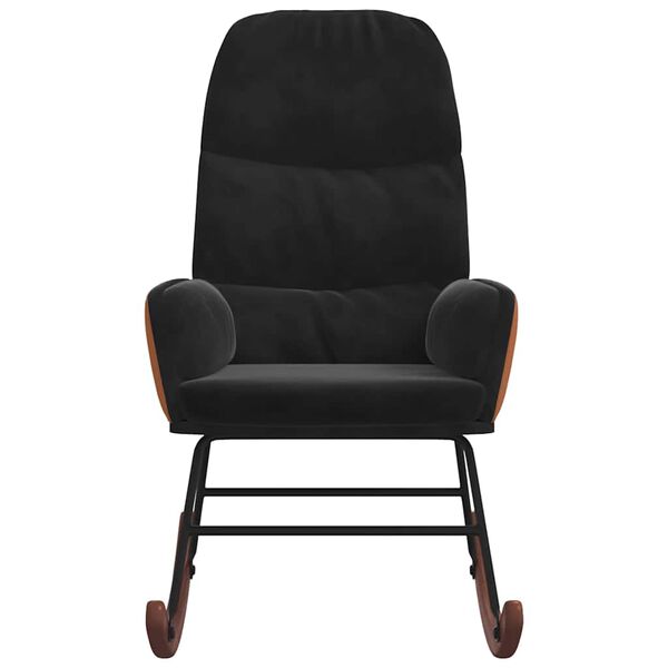 vidaXL Gungstol svart sammet
