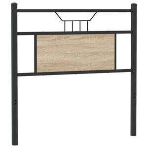 vidaXL Ers&auml;ttningsgavel Sonoma ek 80 cm konstruerat tr&auml; och st&aring;l
