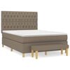 vidaXL Rams&auml;ng med madrass taupe 140x190 cm tyg