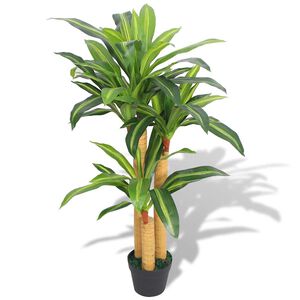 vidaXL Konstv&auml;xt Dracena med kruka 100 cm gr&ouml;n