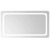 vidaXL Badrumsspegel LED 90x50 cm