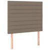 vidaXL Rams&auml;ng med madrass taupe 120x190 cm tyg