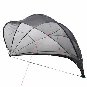 vidaXL Poolkupol Svart 430 x 430 x 210 cm