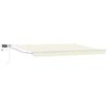 vidaXL Manuell utdragbar markis med LED-lampor 4,5 &times; 3 m