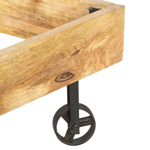 vidaXL Sängram massivt mangoträ 200x200 cm