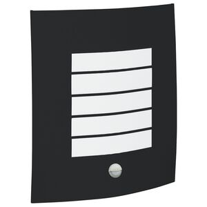 vidaXL Utomhusvägglampa Svart 23.5 x 10.5 x 26 cm Rostfritt stål