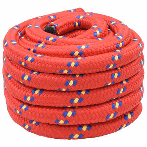 vidaXL M&aring;ngsidigt bruksrep 30 mm 5 m R&ouml;d PP 5400 kg Maxbelastning