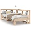 vidaXL S&auml;ng med bokhylla utan madrass 90x190cm massiv furu