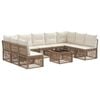 vidaXL Tr&auml;dg&aring;rdsoffset 10 pcs Beige konstrotting