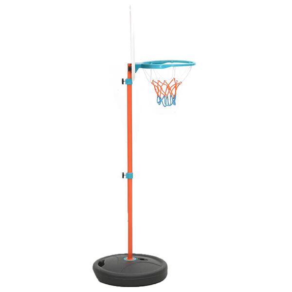 vidaXL Flyttbar basketkorg justerbar 133-160 cm