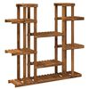 vidaXL V&auml;xtst&auml;ll Naturlig 123 x 25 x 114,5 cm Massivt Akaciatr&auml;