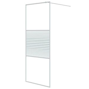 vidaXL Duschv&auml;gg vit 80x195 cm klart ESG-glas
