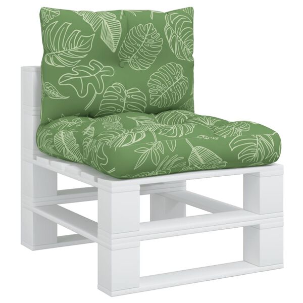 vidaXL Dynor till pallsoffa 2 st bladm&ouml;nster Oxford-tyg