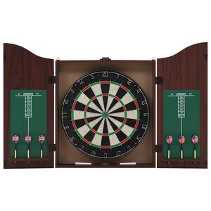 vidaXL Professionell darttavla sisal med sk&aring;p och 6 pilar