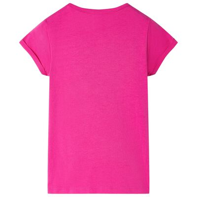 T-shirt för barn mörk rosa 92