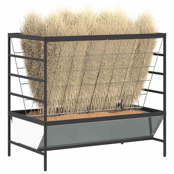 vidaXL Lantbruks Foderautomat Silver 100 x 60 x 90 cm