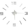 vidaXL V&auml;ggklocka 3D modern design silver 100 cm XXL