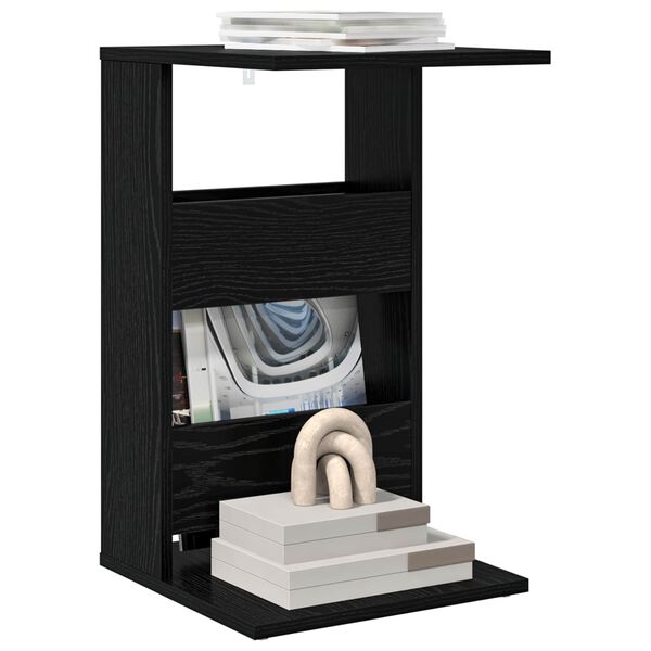 vidaXL Sidobord Svart Ek 40 x 35 x 60,5 cm Konstruerat tr&auml;