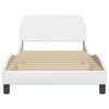 vidaXL Bed Frame "Dover" White 100x200 cm Faux Leather