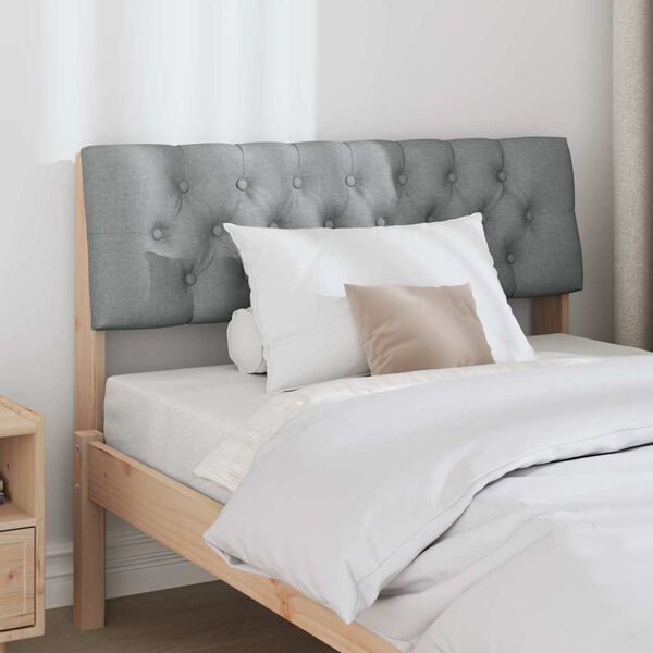 vidaXL Kl&auml;dd s&auml;nggavel Ljusgr&aring; 100 cm Massiv furu