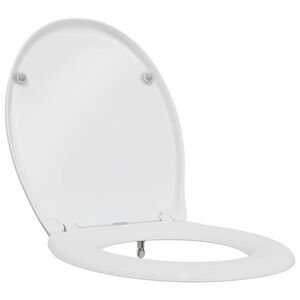 vidaXL Toalettstol Vit 47 x 37 x 4 cm Duroplast