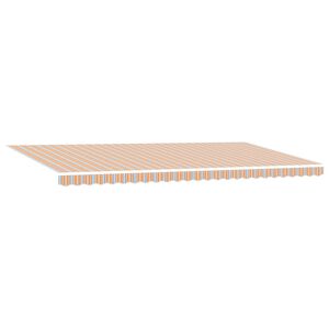vidaXL Utdragbar markis Flerf&auml;rgsdesign 600 &times; 350 cm Duk och Aluminium