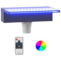 vidaXL Vattenfall med RGB LED akryl 30 cm