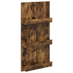 vidaXL Tidningshylla R&ouml;kt ek 51 x 11 x 102 cm Konstruerat tr&auml;
