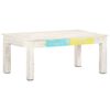 vidaXL Soffbord vit 110x60x45 cm massivt mangotr&auml;