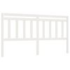 vidaXL S&auml;nggavel vit 206x4x100 cm massiv furu