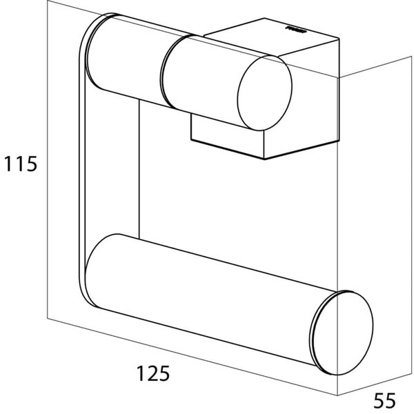 Tiger Toalettpappersh&aring;llare Nomad svart 249030746